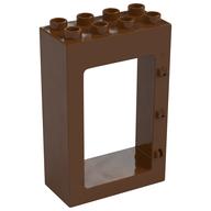 Duplo Door Frame 2 x 4 x 5 (Reddish Brown)