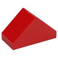 Duplo Brick 4 x 2 Double Slope 45° (Red)