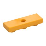Tile Special 1 x 3 Inverted with Center Hole (Bright Light Orange)