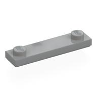 Plate Special 1 x 4 with 2 Studs with Groove [New Underside] (Light Bluish Gray)