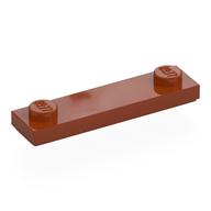 Plate Special 1 x 4 with 2 Studs with Groove [New Underside] (Dark Orange)