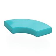 Tile 2 x 2 Curved, Macaroni (Medium Azure)