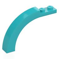 Brick Arch 1 x 6 x 3 1/3 Curved Top (Medium Azure)
