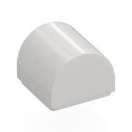 Brick Curved 1 x 1 x 2/3 Double Curved Top, No Studs (White)