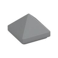 Brick Sloped 45° 1 x 1 x 2/3 Quadruple Convex [Pyramid] (Light Bluish Gray)