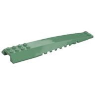 Brick Wedged, Curved 16 x 4 Triple with Inner Ridges (Sand Green)