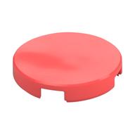Tile Round 2 x 2 with Bottom Stud Holder (Coral)