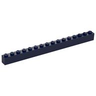 Brick 1 x 16 (Dark Blue)