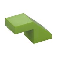Brick Sloped 45° 2 x 1 with 2/3 Inverted Cutout and no stud (Lime)
