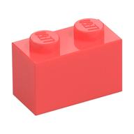 Brick 1 x 2 (Coral)