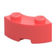 Brick Round Corner 2 x 2 Macaroni with Stud Notch and Reinforced Underside [New Style] (Coral)