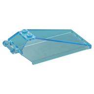 Windscreen 8 x 4 x 2 with Handle and 2 Studs [Solid Studs] [Plain] (Trans-Light Blue)