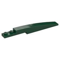 Brick Curved 10 x 1 [Symmetric Inside Ridges] (Dark Green)