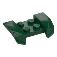 Mudguard 2 x 4 with Molded Headlights (Dark Green)