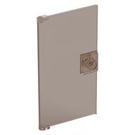 Door 1 x 4 x 6 Smooth with Chamfered Handle Plinth (Trans-Brown)