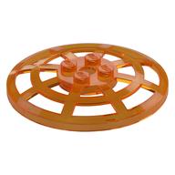 Dish 6 x 6 Inverted, Radar / Webbed [Anti-studs at 90°] (Trans-Orange)