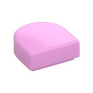 Tile Round 1 x 1 Half Circle (Bright Pink)