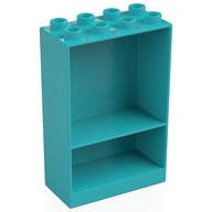 Duplo Cabinet 2 x 4 x 5 (Medium Azure)