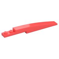 Brick Curved 10 x 1 [Symmetric Inside Ridges] (Coral)