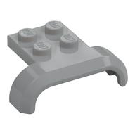 Wheel Arch, Mudguard 3 x 4 with 2 x 2 Plate (Light Bluish Gray)