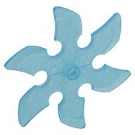 Large Figure Weapon 6 Blade Ninja Star / Shuriken (Trans-Light Blue)