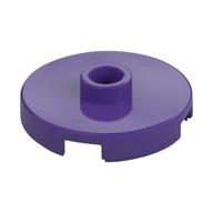 Plate Special Round 2 x 2 with Center Stud (Jumper Plate) (Dark Purple)