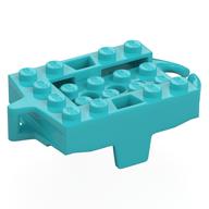 Vehicle Base, Roller Coaster Car 4 x 5 (Medium Azure)