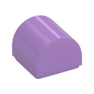 Brick Curved 1 x 1 x 2/3 Double Curved Top, No Studs (Medium Lavender)