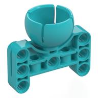 Technic Beam 3 x 5 with Ball And Castor Joint (Medium Azure)