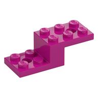 Bracket 5 x 2 x 1 1/3 with Holes, Pin Bottom (Magenta)