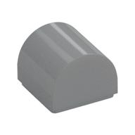 Brick Curved 1 x 1 x 2/3 Double Curved Top, No Studs (Light Bluish Gray)
