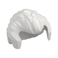 Hair Short Swept Back with Sideburns and Widow's Peak (White)