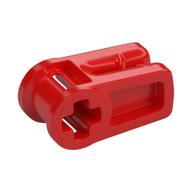 Wire Clip with Axle Hole (Red)