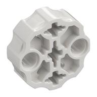 Large Figure Weapon, Barrel with 2 Pin Holes and 3 Axle Holes (White)