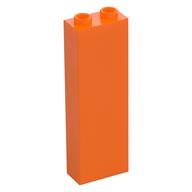 Brick 1 x 2 x 5 with Hollow Studs (Orange)