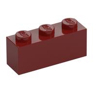 Brick 1 x 3 (Dark Red)