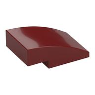 Brick Curved 3 x 2 No Studs (Dark Red)