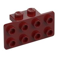 Bracket 1 x 2 - 2 x 4 (Dark Red)
