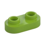 Plate Special 1 x 2 Rounded with 2 Open Studs (Lime)