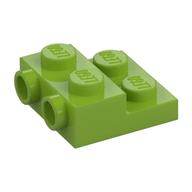 Plate Special 2 x 2 x 2/3 with Two Studs On Side and Two Raised [Solid Anti-stud] (Lime)