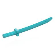 Weapon Sword / Katana / Shamshir with Capped Pommel [Square Guard] (Medium Azure)