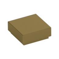Tile 1 x 1 with Groove (Metallic Gold)