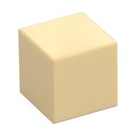 Minifig Head Special, Cube [Plain] (Tan)