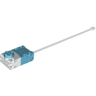 Motor, Large Angular, SPIKE, White Housing, White Wire (Medium Azure)