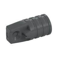 Hinge Cylinder 1 x 2 Locking with 1 Finger and Axle Hole On Ends [No Side Slots] (Dark Bluish Gray)