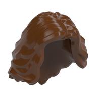 Hair Mid-length with Side Part, Wavy (Reddish Brown)