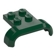 Wheel Arch, Mudguard 3 x 4 with 2 x 2 Plate (Dark Green)