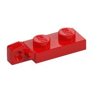 Hinge Plate 1 x 2 Locking with 1 Finger On End, without Groove (Red)