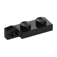 Hinge Plate 1 x 2 Locking with 1 Finger On End, without Groove (Black)