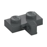 Hinge Plate 1 x 2 Locking with 1 Finger on Side, without Groove (Dark Bluish Gray)